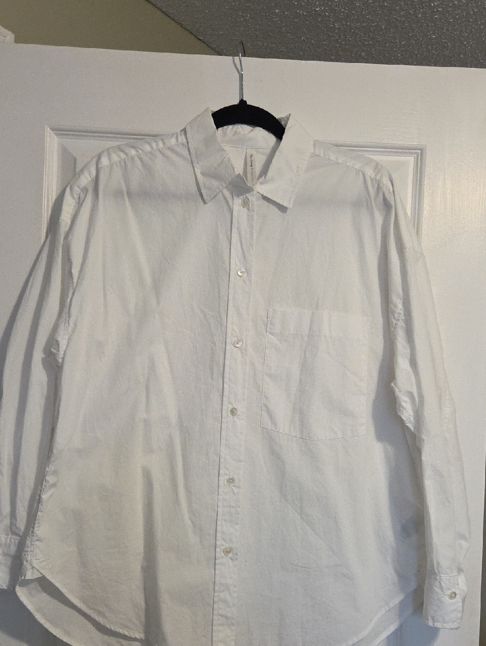 Babaton Women's White Button-Down Dress Shirt M